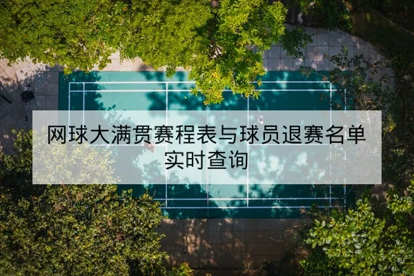 网球大满贯赛程表与球员退赛名单实时查询